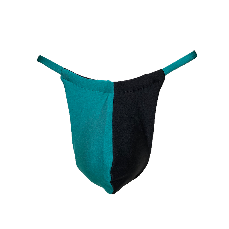 Blue-Black Lounge Thong