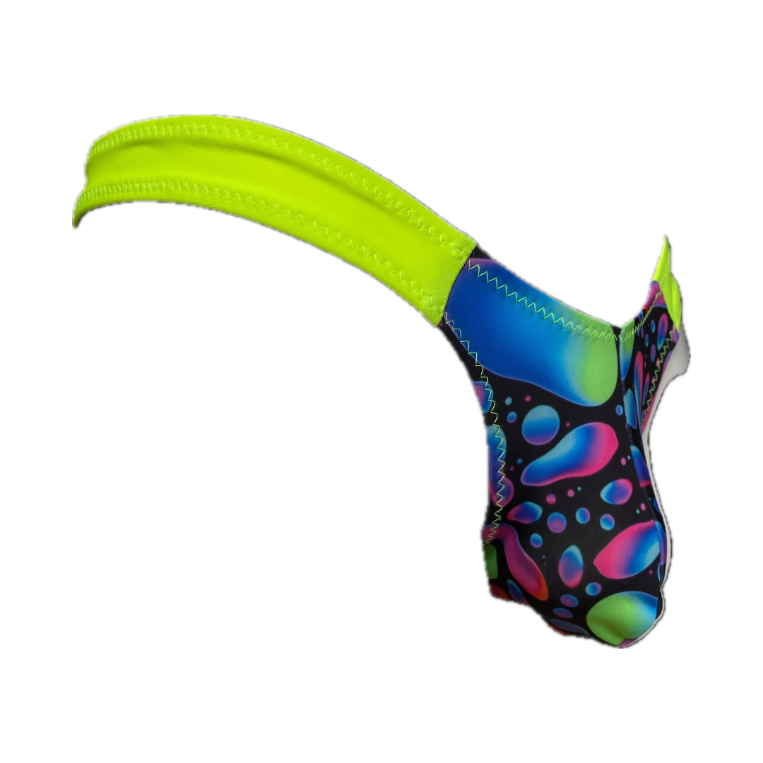 Tanga Slim-Print Neon Bubblegum