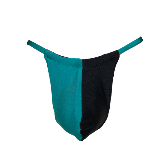 Blue-Black Lounge Thong