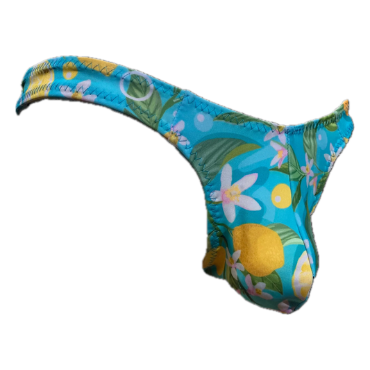 Tanga Slim-Print Blue Lemon