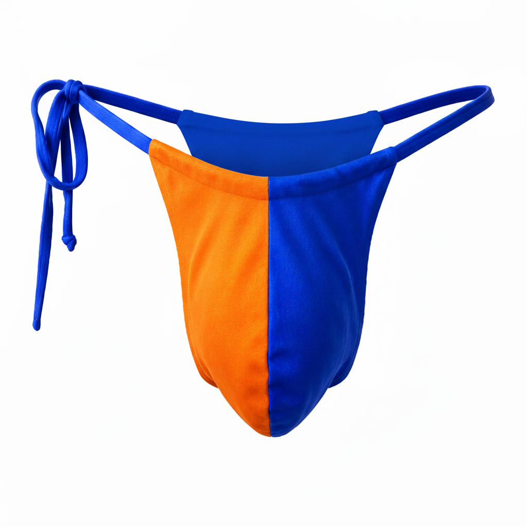 Tanga Lounge Azul-Naranja